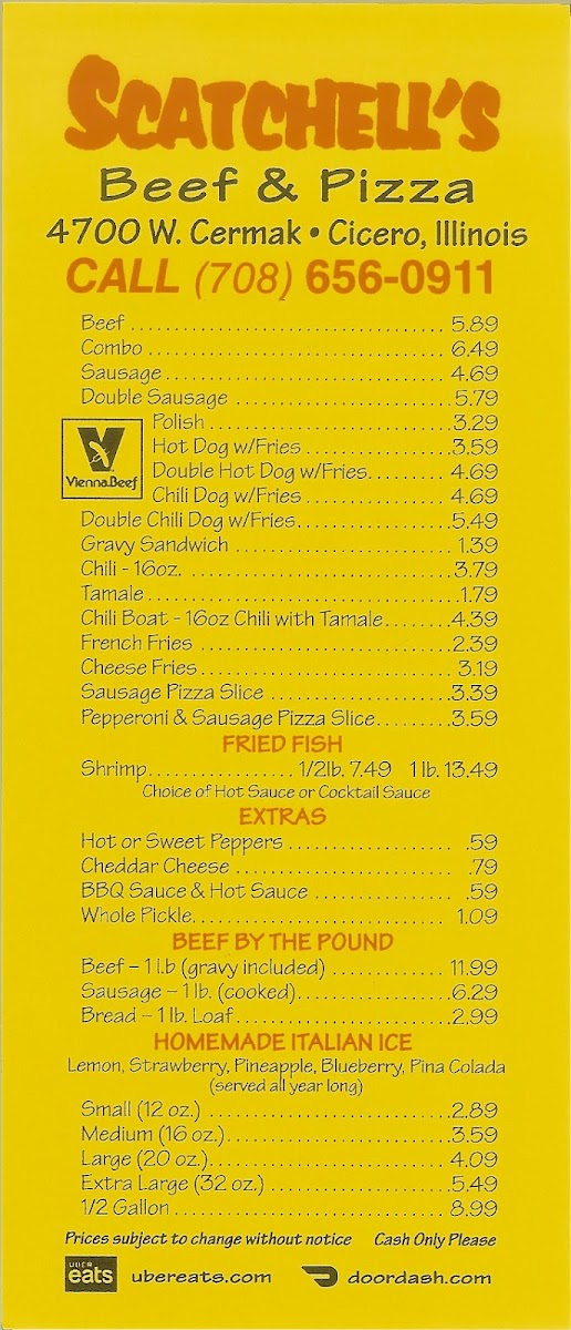 Menu Scatchell's Beef & Pizza-2